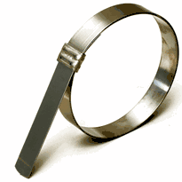 JS2069 BAND-IT Jr. Clamp<br>5/8" x 0.030", 1-3/4" Diameter<br>201 Stainless Steel (Box of 100) 