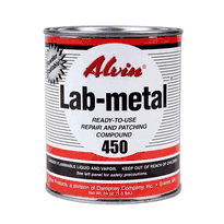 Alvin Lab Metal Repair Putty 450 <br>No Heat Curing Required (24 oz.)