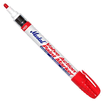 Markal Valve Action Paint Markers<br>96822 Xylene Free Red (12/Box)