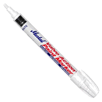 Markal Valve Action Paint Markers<br>96820 Xylene Free White (12/Box)