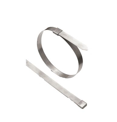 O16S99<br> BAND-FAST Open End with Center Punch Clip,<br> 200/300SS 5/8" x 0.020 x 31"<br>Box of 50