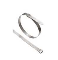 O16S99<br> BAND-FAST Open End with Center Punch Clip,<br> 200/300SS 5/8" x 0.020 x 31"<br>Box of 50