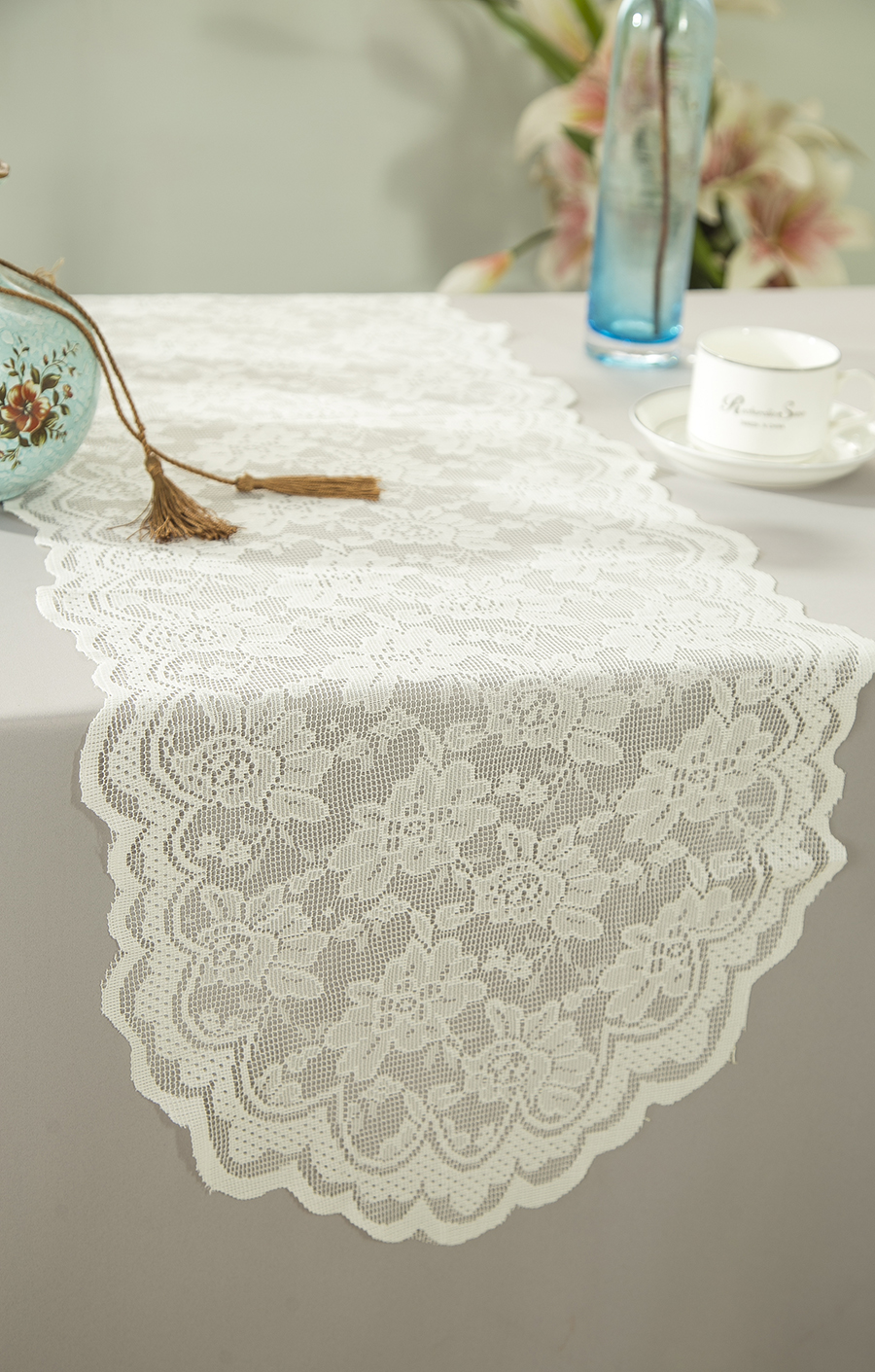 Ivory Lace Table Runners Wedding