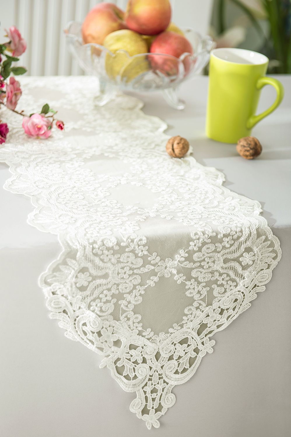 Lace Table Runners Ivory Embroidered Wedding Embroidered Table Runner Wholesale