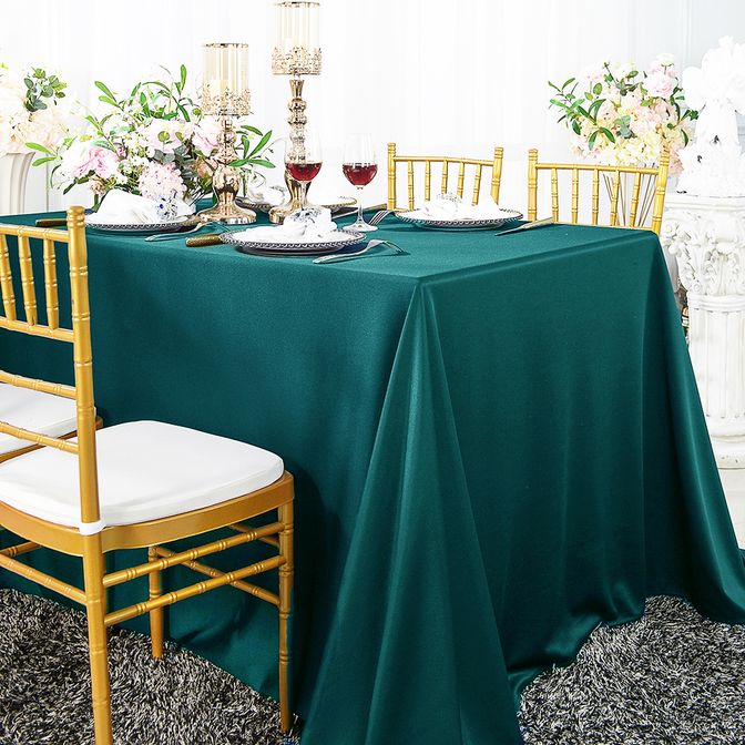 90 x 132 Scuba (WrinkleFree) Oasis Rectangular oblong Tablecloths