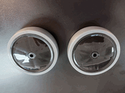 Aerus Lite Vacuum U163A Base Assembly Rear Wheels One Pair