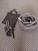 Central Vacuum Premium Garage and Vehicle Attachment Kit With 30 Foot Wire Reinforced Hose 