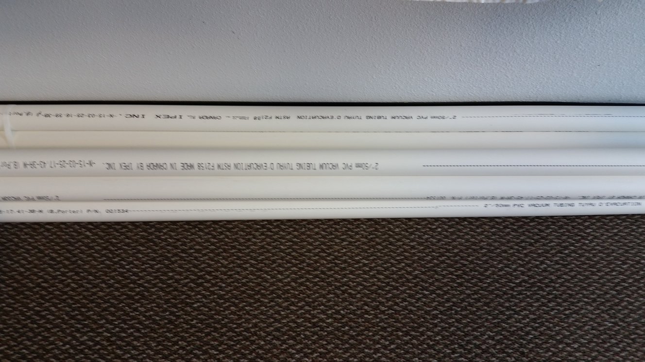 Central Vacuum Pipe 8 Foot Lengths