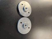 Evolution 6000 Series Brush Roller Metal End Caps One Pair V700172300