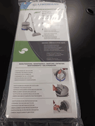 Lindhaus HF6 Canister 6 Pack Hepa Vacuum Bags with Two Exhaust Filters and One Motor Filter 032520019