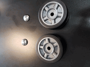 Stealth Central Vacuum PB12 PB14 Power Brush Rear Wheels Pair With Retainers