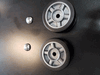 Stealth Central Vacuum PB12 PB14 Power Brush Rear Wheels Pair With Retainers