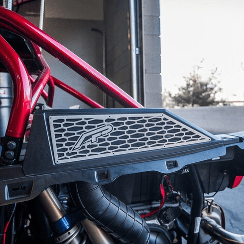 Agency Power Polaris RZR XP Turbo Aluminum Side Vent Covers (Silver)