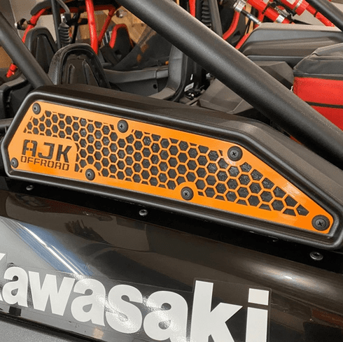 AJK Offroad Intake Vent Cover for Kawasaki KRX 1000 - Raw|Green|Orange