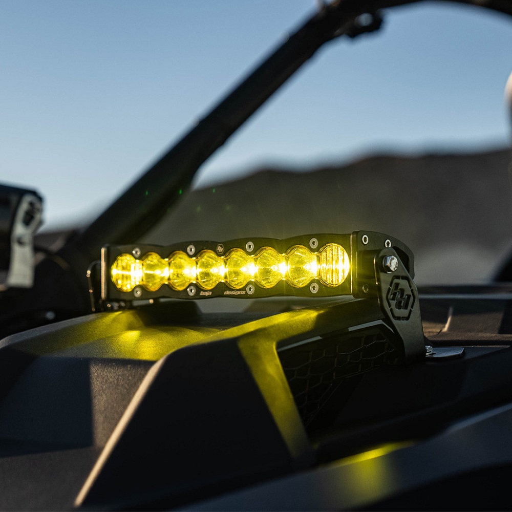 Baja Designs S8 10" LED Light Bar Hood Mount Kit for Polaris RZR Pro R