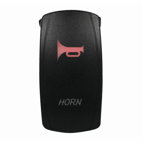 DragonFire Racing Laser-Etched Dual LED Horn Switch (Red)