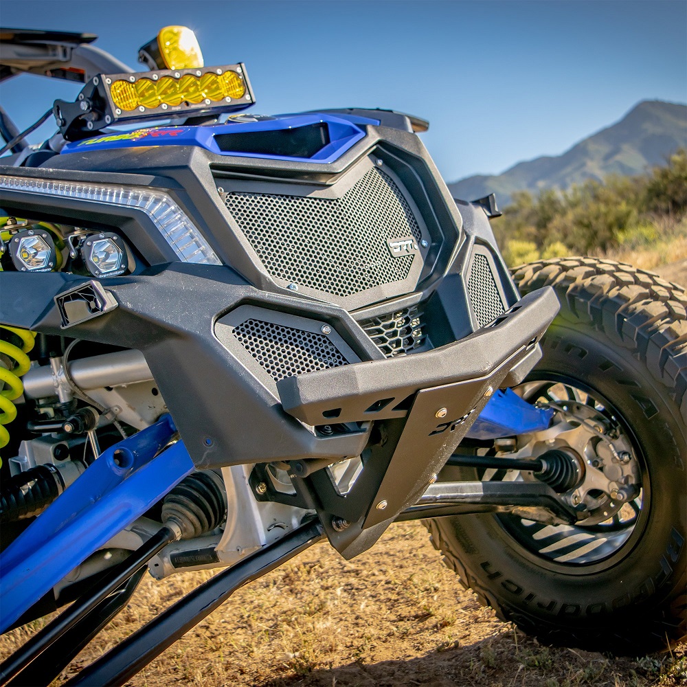 thumbnail image 2 of DRT Motorsports Can-Am X3 Maverick 2017+ Front Bumper With Bulkhead And Skid Plate, Texture Black, CAX3FB1 2 of 5