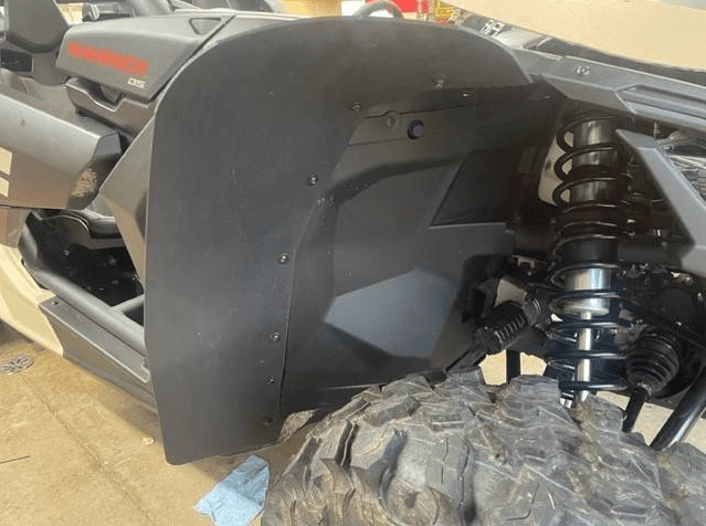 KATIMOTO XXL Front Rear Wider Fender Flares Kit For Maverick X3, Extended Mud Flaps Mud Guards Fender Flaps For Can Am Maverick X3/Maverick 1000 MAX All Models 2017-2025 Accessories, OEM #715002973