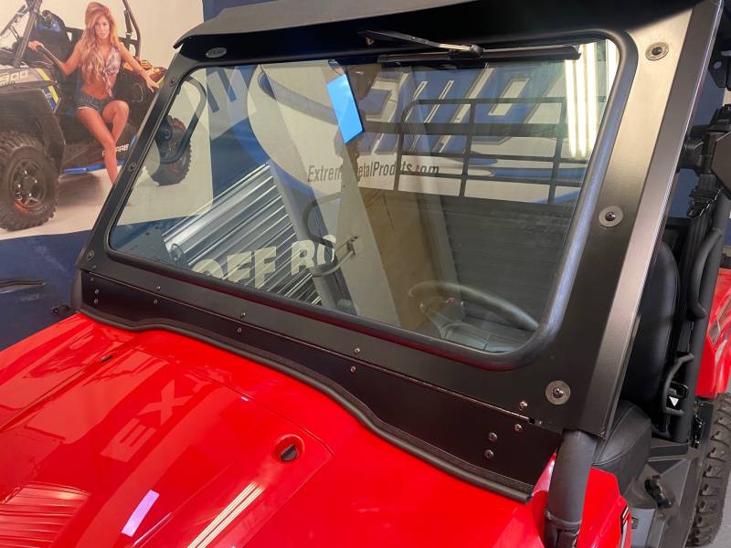 EMP Vented Glass Windshield for Kawasaki Mule PROMX