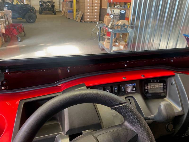 EMP Vented Glass Windshield for Kawasaki Mule PROMX
