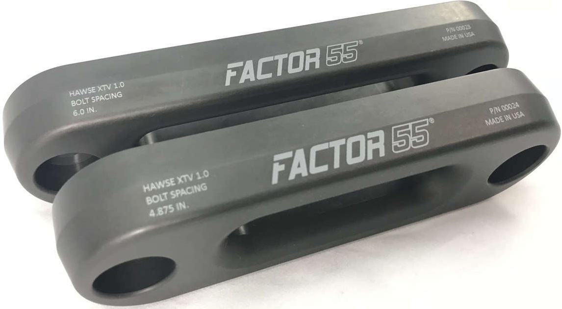 Factor 55 XTV Hawse Fairlead 4.875" - Powersports UTV/ATV Winch Fairlead In Gun Metal Gray