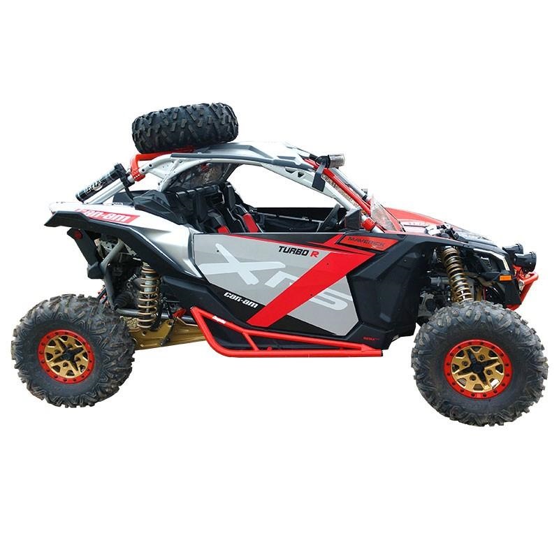 Factory UTV CanAm X3 Above Roof Dual Clamp Spare Tire Mount