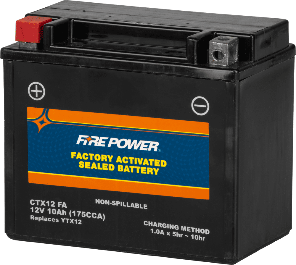 Fire Power Factory Activated Sealed AGM 12V 10Ah Battery for Polaris