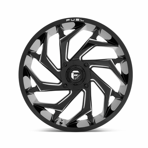 Fuel D753 Reaction UTV Wheel 18 20 22 24 Gloss Black Milled