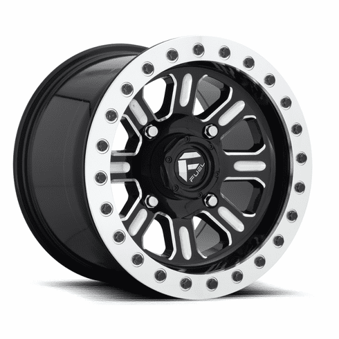 Fuel D910 Hardline UTV Beadlock Wheel | 15" - Gloss Black Milled