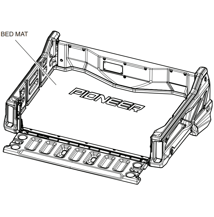Genuine Honda Bed Mat for Pioneer 10003 10006