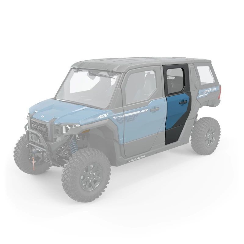 Genuine Polaris Rear Full Poly Doors with Manual Crank Windows