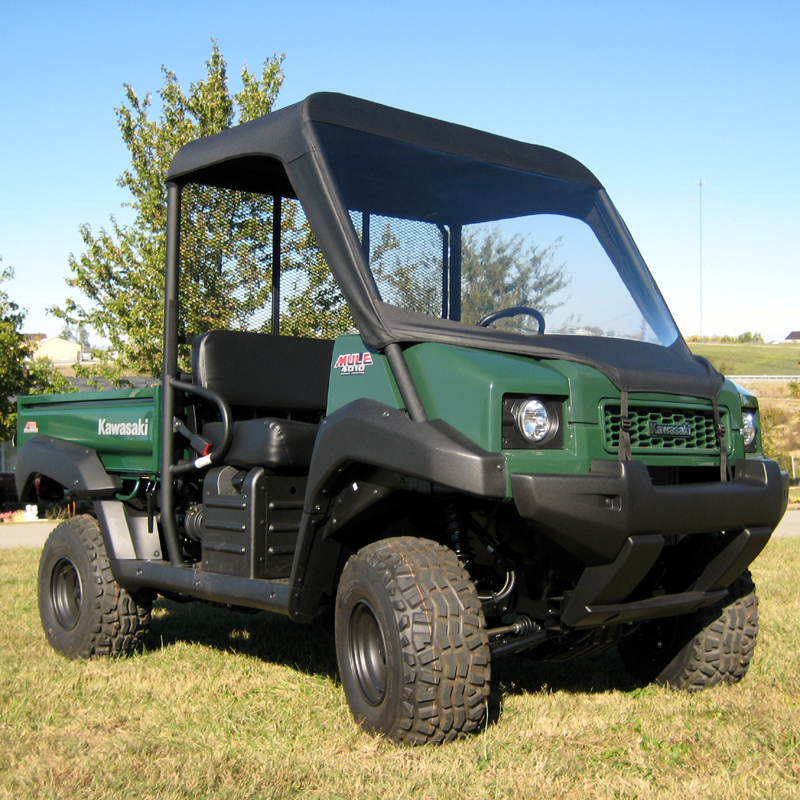 Kawasaki Mule 4000/4010 Vinyl Windshield Top Combo