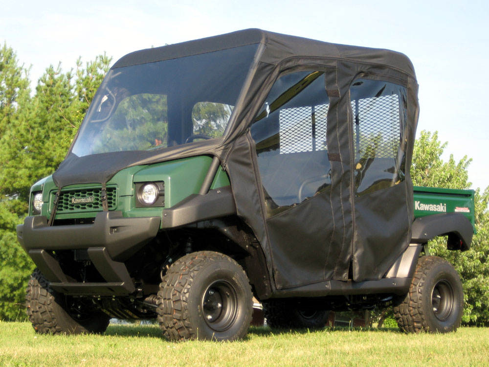 Kawasaki Mule 4010 TRANS Full Cab with Vinyl Windshield