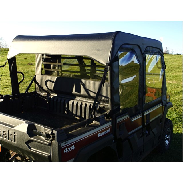 Kawasaki Mule Pro FXT Full Cab Enclosure works with Hard Windshield
