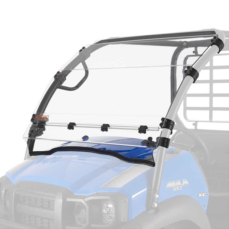Kawasaki Mule SX Full Fold 2 Piece Windshield