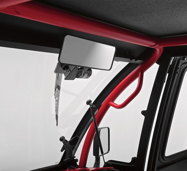 Kawasaki Mule SX Rear View Mirror for Hard Cab Enclosure