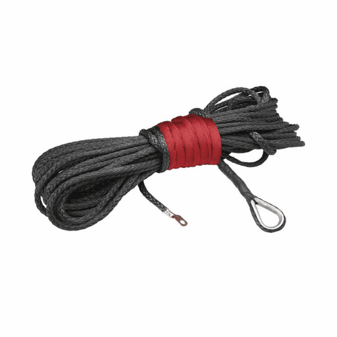 MotoAlliance Dyneema Synthetic Recovery Winch Rope (Black)