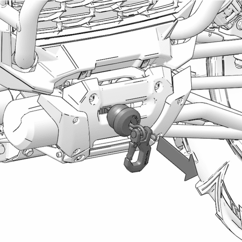 polaris winch auto stop