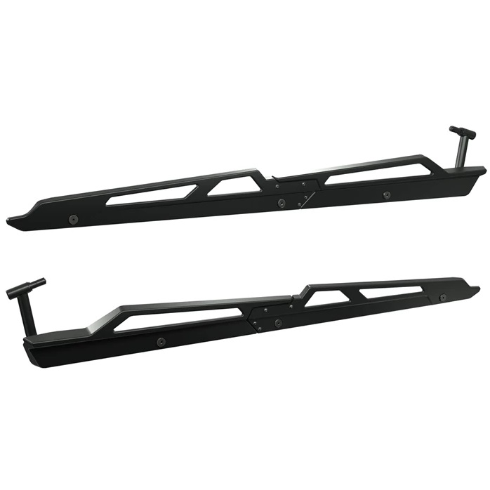 Polaris Low Profile Rock Sliders for 2024 RZR XP 4 Black Red