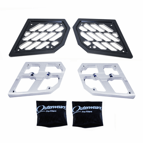 Polaris RZR XP900 Side Vents - Billet Black