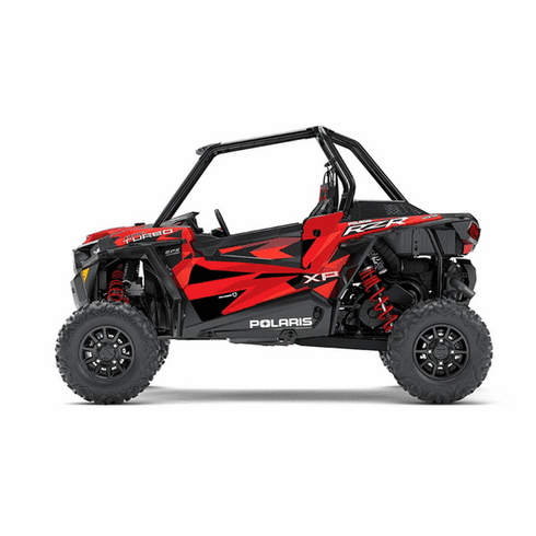 Pro Armor Polaris RZR XP Turbo Lower Door Insert Graphic (Matte Sunset Red - Fox)