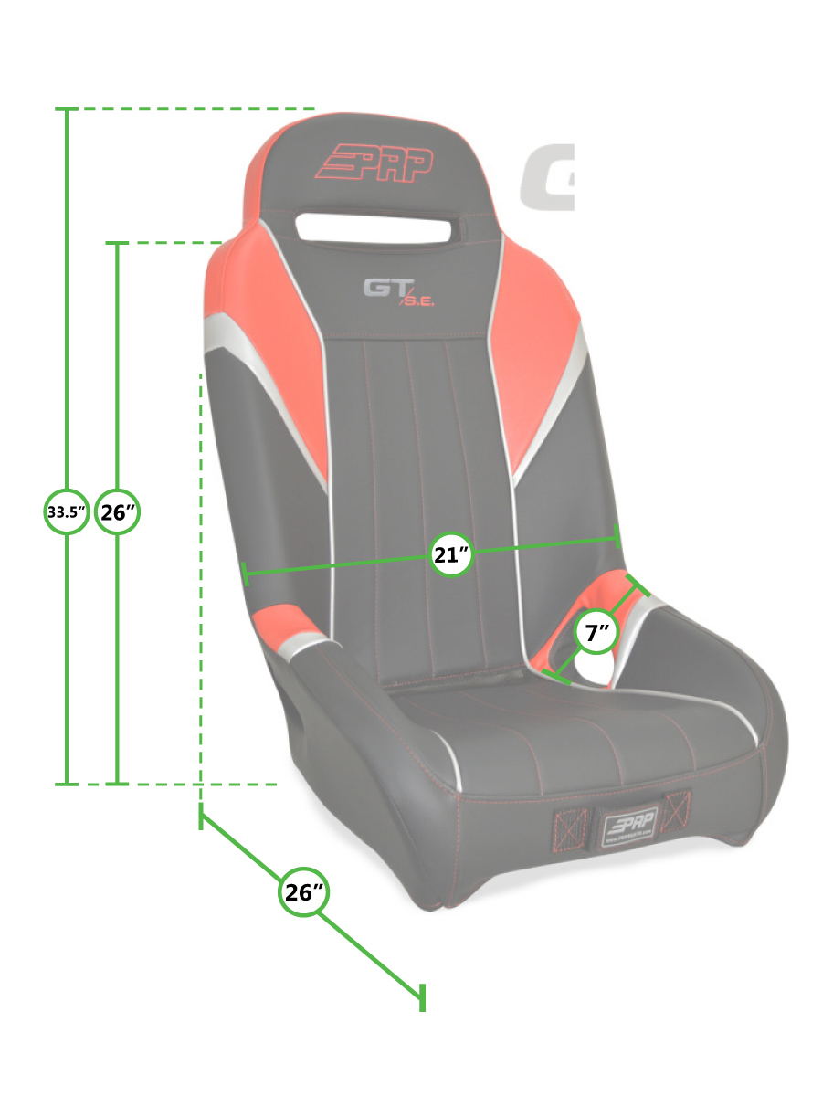 PRP GT S.E. Suspension Seats for Yamaha YXZ 1000R Pair