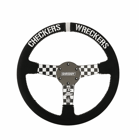 PRP X Shreddy Checkered Deep Dish Steering Wheel