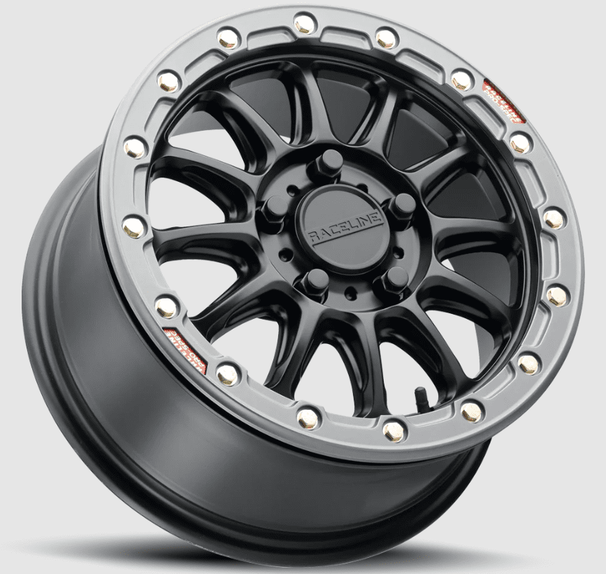 Raceline A14VB Alpha 15x7-Inch Satin Black Wheel for Powersports Vehicles main image 1