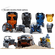 Ricochet Polaris Ranger Crew Highlifter 4-Piece Full Frame Skid Plate Set