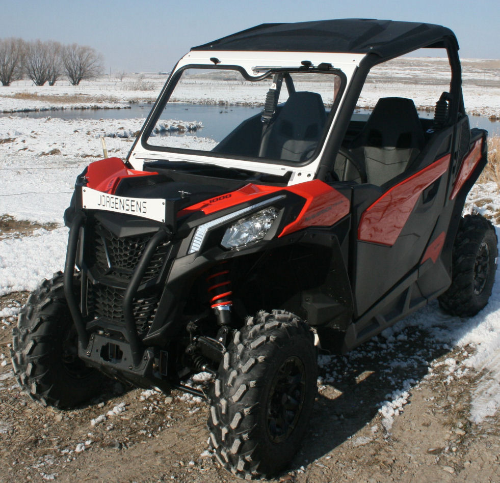 Ryfab Can Am Maverick Trail Sport Glass Folding Vented Windshield