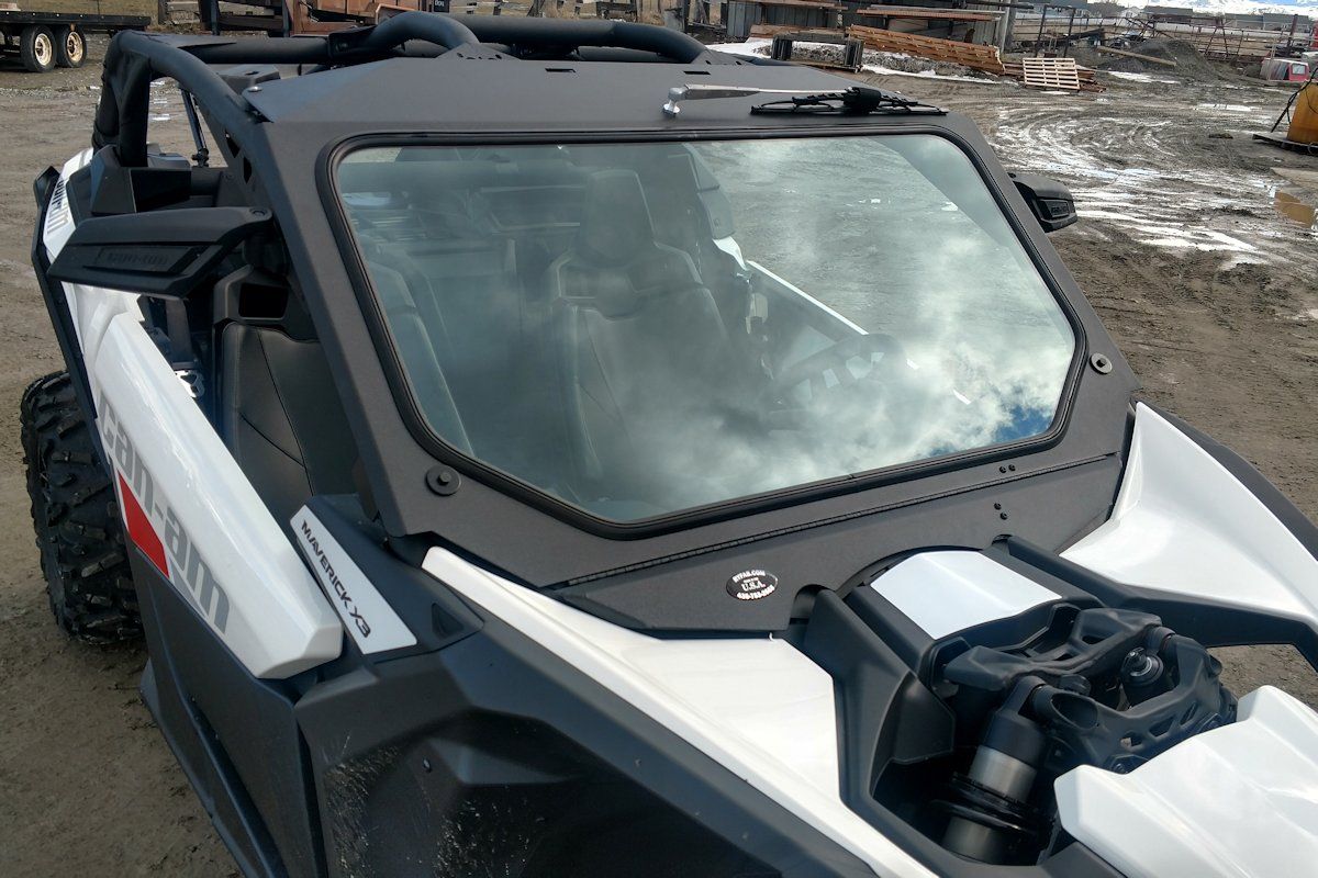 Ryfab Can Am Maverick X3 Vented Glass Windshield