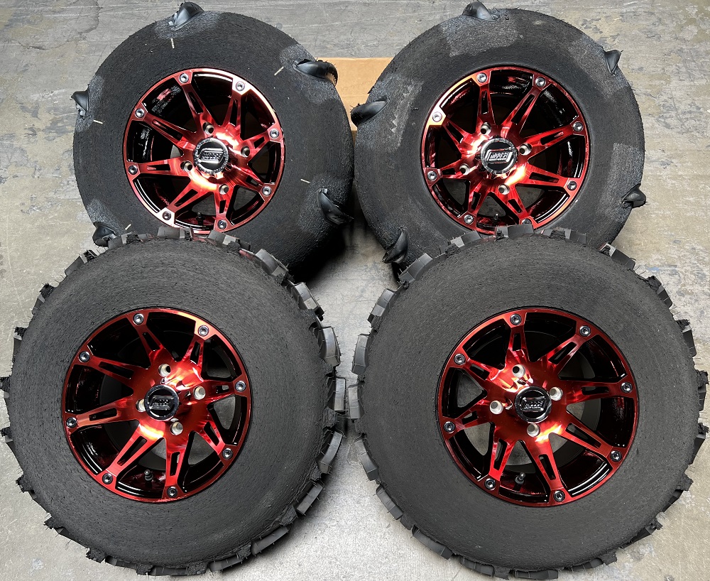 Sand Tire and Wheel Package for Polaris RZR 200