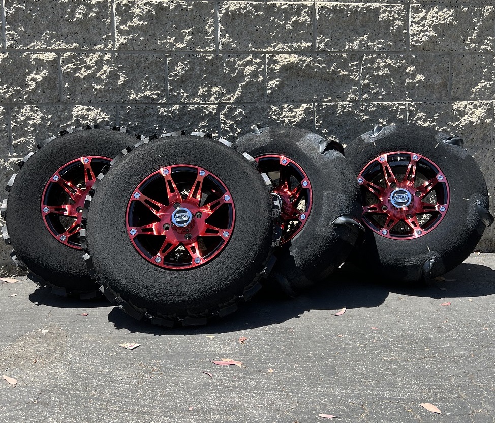 Sand Tire and Wheel Package for Polaris RZR 200