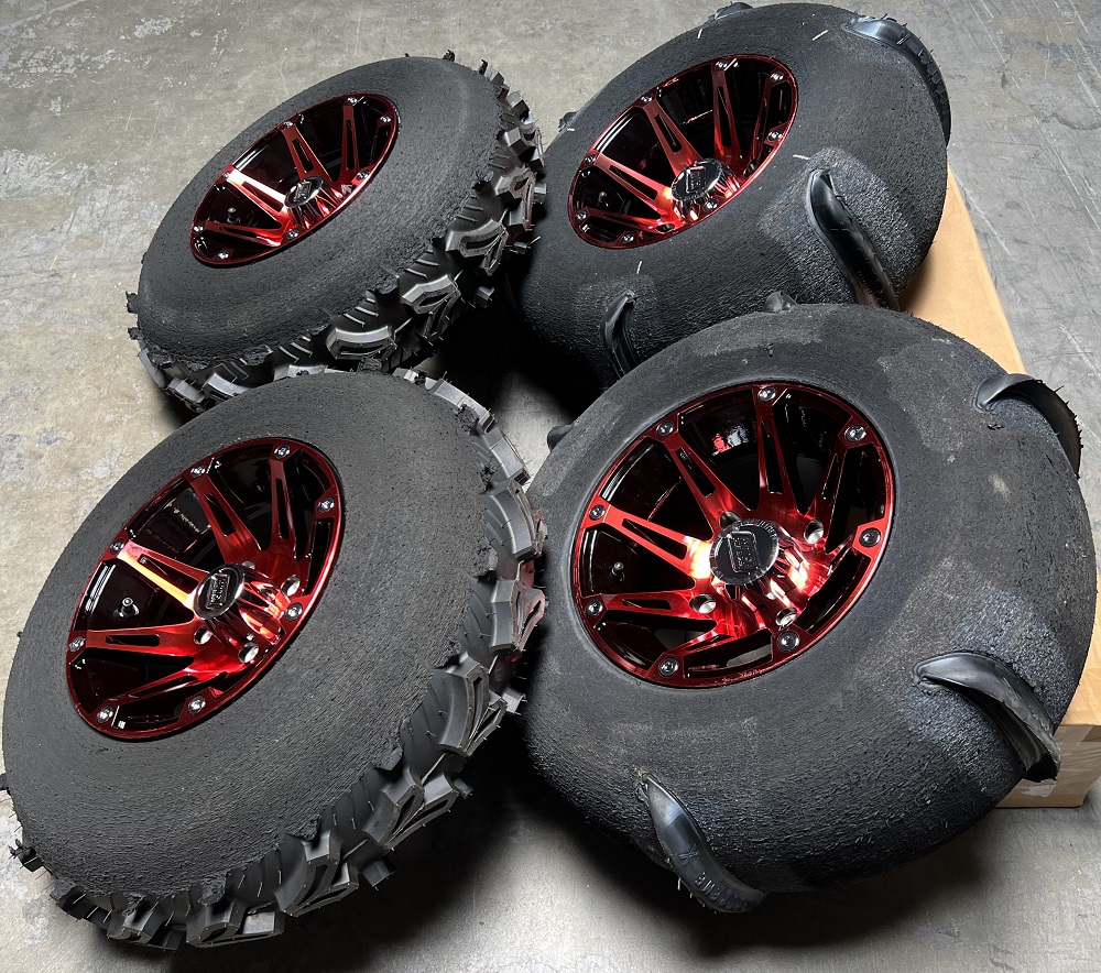 Sand Tire and Wheel Package for Polaris RZR 200